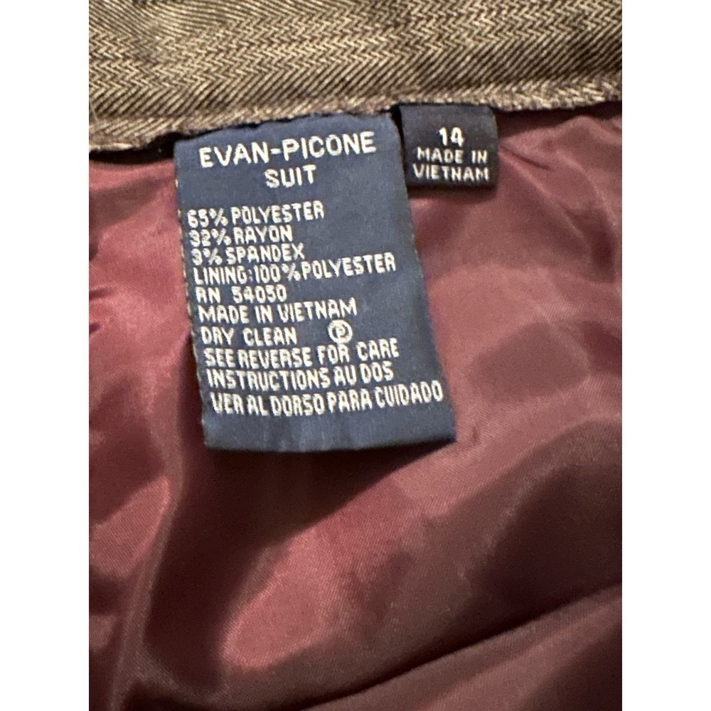 Evan-Picone Pin Stripe Blazer & Pants Business Suit Sz14 - Picture 10 of 16
